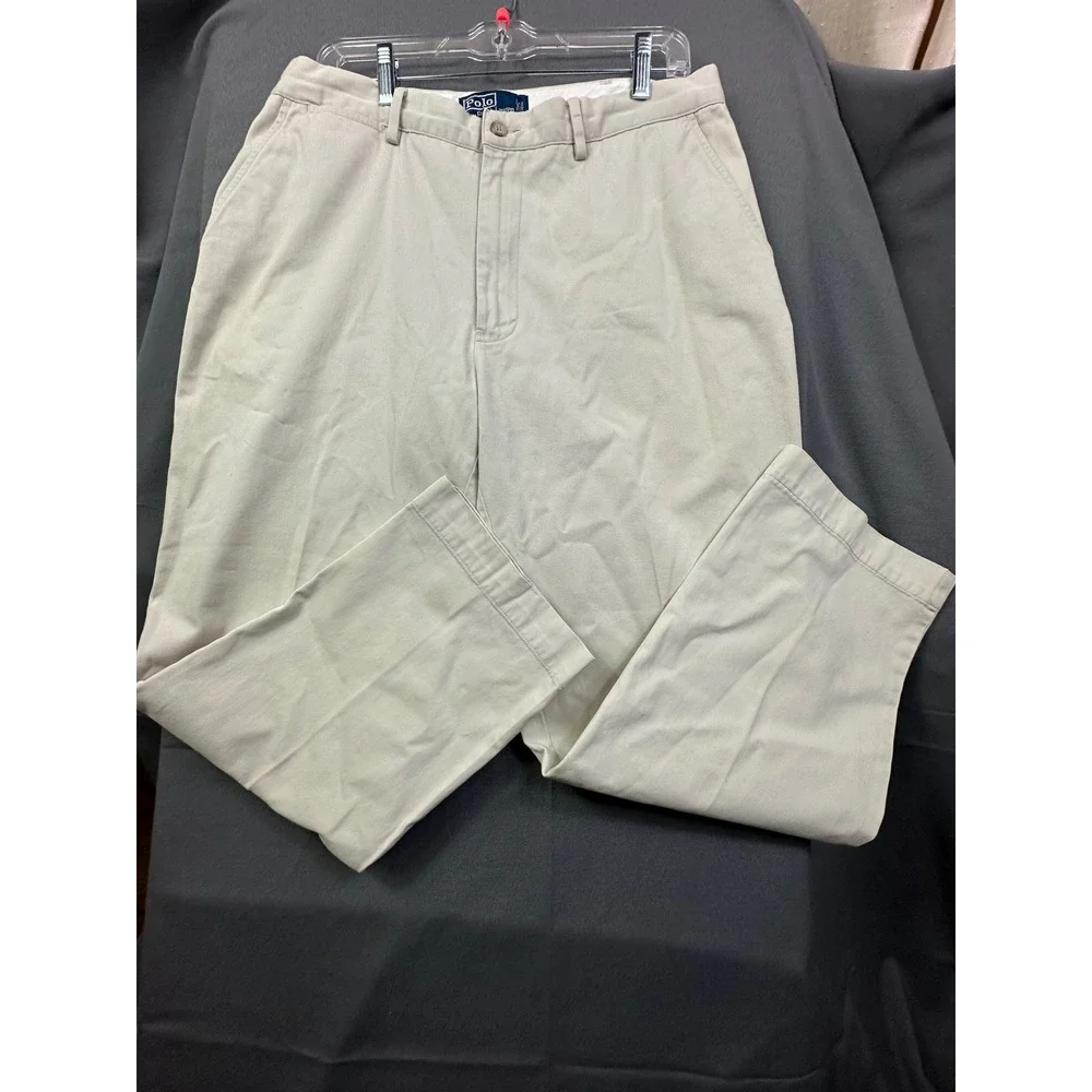 Polo Ralph‎ Lauren Classic Chino Straight Fit Men's Pants Khaki Size 35x30